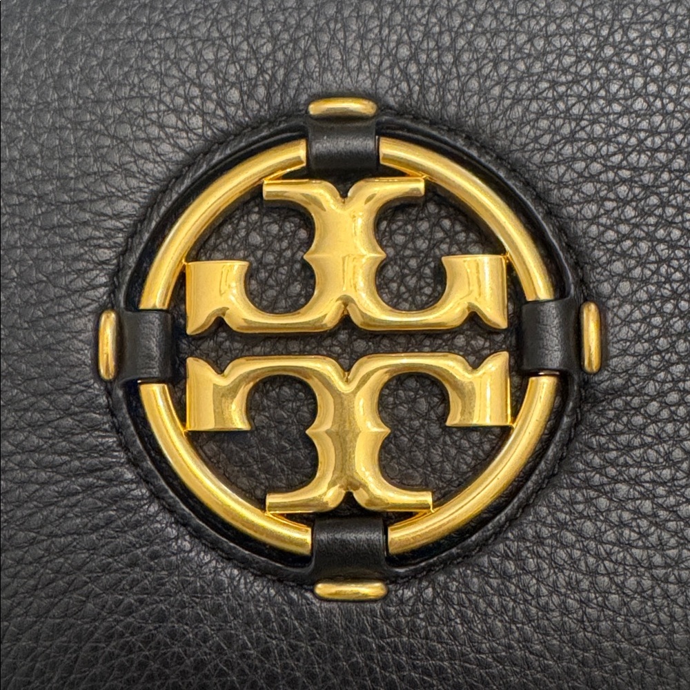 Tory Burch Miller Clutch / Shoulder Bag, Pebbled Leather - Picture 4 of 14